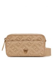 PINKO Torebka Camera Bag Mini PE 25 PLTT 104292 A1YB Beżowy. Brązowe listonoszki Pinko, bez wzorów, ze skóry, bez dodatków. Za 889.99 zł.