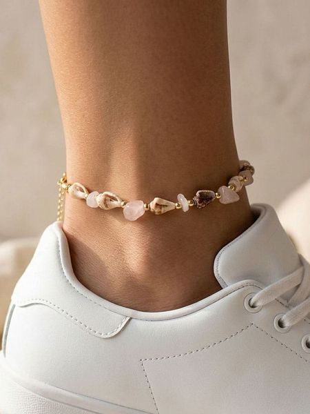 Lodie Silver Bransoletka z elementami ozdobnymi na kostkę rozmiar: onesize. Brązowe bransoletki Lodie Silver, metalowe. Za 38.95 zł.