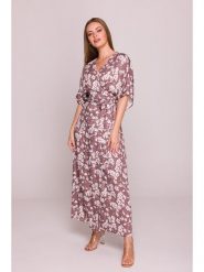 Stylove Sukienka w kolorze jagodowym rozmiar: M. Różowe sukienki Stylove, m, bez wzorów, z wiskozy, bez kołnierzyka, bez ramiączek, maxi. Za 333.81 zł.