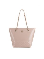 Nine West Torebka BW2A0079 Beżowy. Brązowe shopper Nine West, bez wzorów, z tworzywa sztucznego, bez dodatków. Za 229.99 zł.