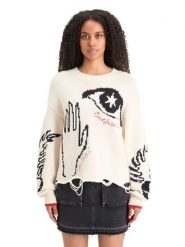 Scotch & Soda Sweter w kolorze kremowym rozmiar: M. Brązowe swetry Scotch & Soda, m, bez wzorów, bez ramiączek. Za 290.57 zł.