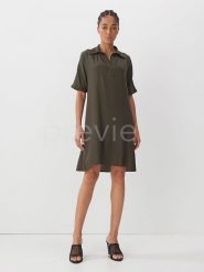 Someday Sukienka w kolorze khaki rozmiar: 36. Brązowe sukienki someday., bez wzorów, bez kołnierzyka, bez ramiączek, mini. Za 197.63 zł.