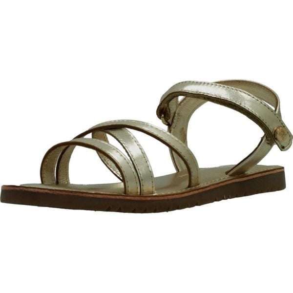 Sandały GIOSEPPO TOLLAND Złoty. Żółte sandały Gioseppo, bez wzorów, ze skóry, bez obcasa, bez zapięcia. Za 167.99 zł.