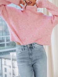 LA Angels Sweter w kolorze jasnoróżowym rozmiar: XL. Różowe swetry LA Angels, xl, bez wzorów, bez ramiączek. Za 152.99 zł.