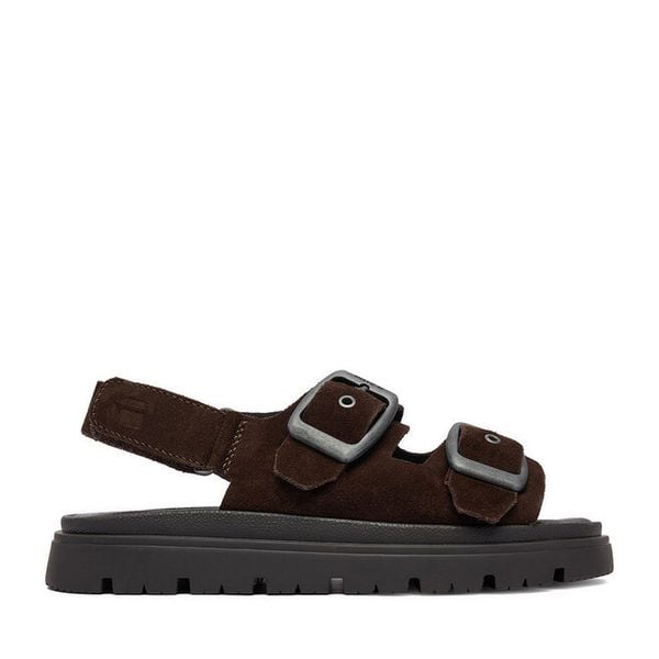 Sandały G-Star Raw. Brązowe sandały G-Star Raw, bez wzorów, retro, bez obcasa, na płaskiej podeszwie, bez zapięcia. Za 269.99 zł.