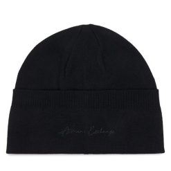 Czapka Armani Exchange. Czarne czapki Armani Exchange, bez wzorów. Za 264.99 zł.