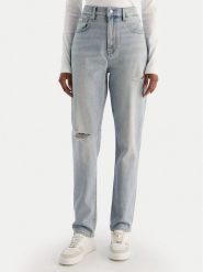 Calvin Klein Jeans Jeansy New Mom Jean Bowery Destroyed LV047D722G Niebieski Mom Fit. Niebieskie jeansy Calvin Klein Jeans, bez wzorów. Za 519.99 zł.