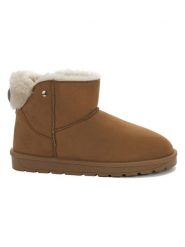 ISLAND BOOT Botki zimowe "Ilissa" w kolorze jasnobrązowym rozmiar: 39. Brązowe botki Island Boot, na zimę, bez wzorów, bez obcasa, bez zapięcia. Za 167.28 zł.