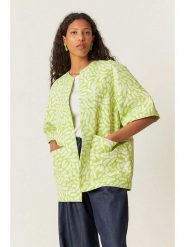 SKFK Kurtka przejściowa "Kanala" w kolorze jasnozielono-białym rozmiar: S. Zielone kurtki SKFK, s, bez wzorów, z bawełny, bez kaptura. Za 317.99 zł.