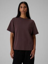 4F T-shirt loose gładki damski - brązowy XL. Brązowe t-shirty 4f, xl, bez wzorów, z bawełny, bez kołnierzyka, bez ramiączek. Za 79.99 zł.