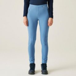 Damskie spodnie trekkingowe Regatta PENTRE STRTCH. Niebieskie spodnie sportowe Regatta, na lato, bez wzorów, z elastanu, trekkingowe. W wyprzedaży za 273.50 zł.