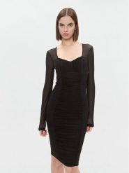 Marciano Guess Sukienka koktajlowa 3BGK0E 6851Z Czarny Bodycon Fit. Czarne sukienki Marciano Guess, z aplikacjami, z syntetyku, wizytowe, bez kołnierzyka, bez ramiączek, bodycon. Za 979.99 zł.