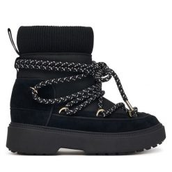 Śniegowce Tommy Hilfiger. Czarne trapery i śniegowce TOMMY HILFIGER. Za 649.99 zł.