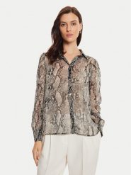 Morgan Koszula 232-CIPYTH Beżowy Regular Fit. Brązowe koszule Morgan, bez wzorów, z syntetyku, bez kołnierzyka, bez ramiączek. Za 159.99 zł.