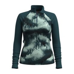 Bluza damska Smartwool Classic Thermal Merino Base Layer 1/4 Zip Boxed. Zielone bluzy Smartwool, na zimę, l, bez wzorów, bez kaptura. Za 459.99 zł.