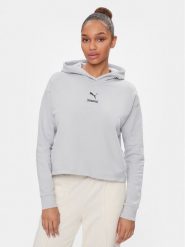 Puma Bluza 67003380 Szary Regular Fit. Szare bluzy Puma, l, bez wzorów, z bawełny, bez kaptura. Za 129.99 zł.