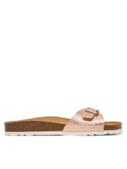 Pepe Jeans Klapki PLS90610 Różowy. Czerwone klapki Pepe Jeans, bez wzorów, z jeansu, bez obcasa. Za 169.99 zł.