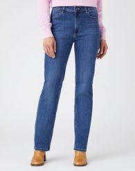 WRANGLER STRAIGHT DAMSKIE SPODNIE JEANSOWE JEANSY HUDSON W20TB940T 112141245. Jeansy Wrangler, l, bez wzorów. Za 189.99 zł.