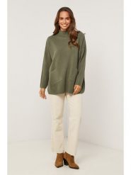 Soft Cashmere Sweter w kolorze khaki rozmiar: 34/36. Brązowe swetry Soft Cashmere, bez wzorów, z kaszmiru, bez ramiączek. Za 126.45 zł.