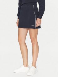 Guess Spódnica mini V5GD02 KCS01 Granatowy Regular Fit. Niebieskie spódnice Guess, s, z aplikacjami, z bawełny, mini. Za 299.99 zł.