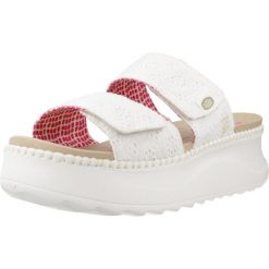 Sandały HEY DUDE DELRAY SLIDE EYELET Biały. Białe sandały PRO BRANDS, bez wzorów, z tkaniny, bez obcasa, bez zapięcia. Za 280.99 zł.