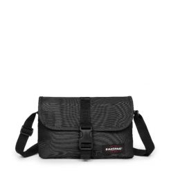Torba na ramię Eastpak. Czarne torby na ramię Eastpak, bez wzorów, z materiału, młodzieżowe, na ramię, bez dodatków. Za 251.50 zł.