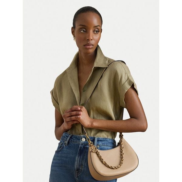 Torebka LAUREN RALPH LAUREN. Brązowe torebki klasyczne Lauren Ralph Lauren, bez wzorów, bez dodatków. Za 1,438.99 zł.