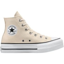 Sneakers Converse Chuck Taylor All Star Lift. Białe obuwie sportowe Converse, z syntetyku, bez zapięcia. W wyprzedaży za 314.75 zł.
