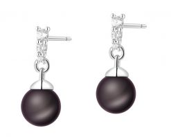 Kolczyki srebrne z perłami i cyrkoniami. Szare kolczyki Apart, z cyrkonią, srebrne. Za 169.00 zł.