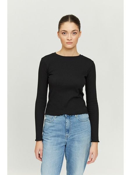 MAZINE Koszulka "Malbis" w kolorze czarnym rozmiar: L. Czarne bluzki MAZINE, l, bez wzorów, z bawełny, bez kołnierzyka, bez ramiączek. Za 70.08 zł.