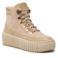 Botki Rage Age. Brązowe botki Rage Age, bez wzorów, bez obcasa, na koturnie, bez zapięcia. Za 599.99 zł.