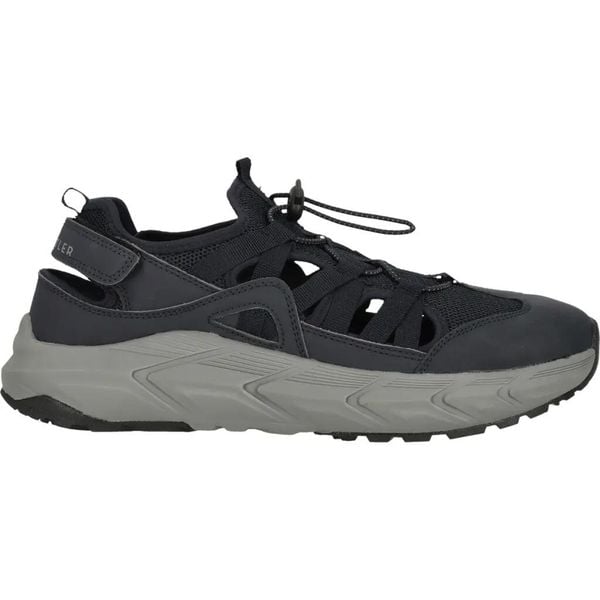 Sandały Whistler Leofric. Niebieskie sandały Whistler, bez wzorów, z materiału, eleganckie, bez obcasa, bez zapięcia. Za 168.99 zł.