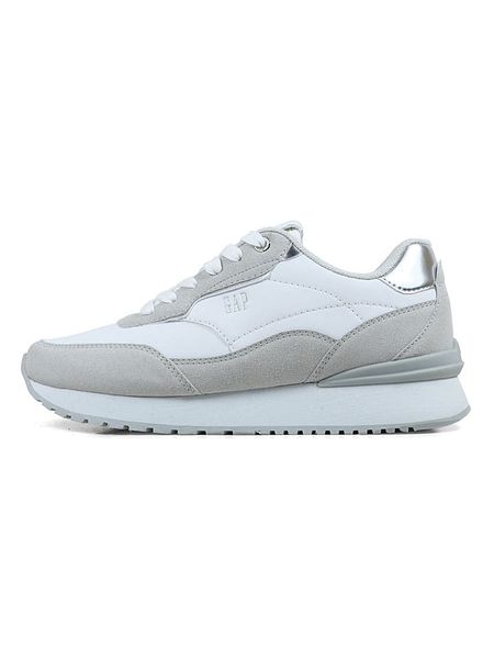 GAP Sneakersy "Concord" w kolorze biało-szarym rozmiar: 39. Białe trampki GAP, bez wzorów, bez zapięcia. Za 159.95 zł.