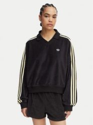 Adidas Bluza Terry Towel KD1402 Czarny Oversize. Czarne bluzy Adidas, xs, bez wzorów, z bawełny, bez kaptura. Za 237.99 zł.