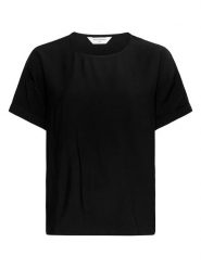 MOSS COPENHAGEN Koszulka "Basina Amabella" w kolorze czarnym rozmiar: XS/S. Czarne bluzki Moss Copenhagen, s, bez wzorów, bez kołnierzyka, bez ramiączek. Za 109.95 zł.