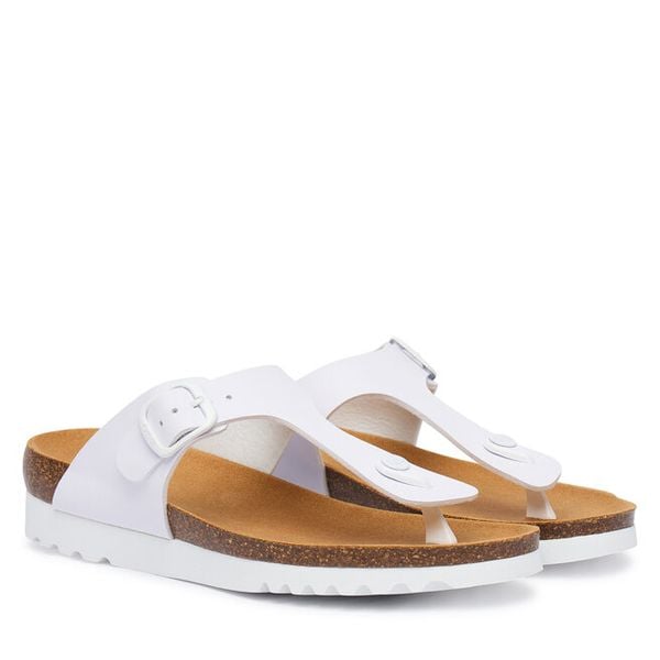 Japonki Scholl. Białe klapki Scholl, bez wzorów, bez obcasa. Za 269.99 zł.