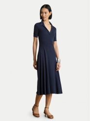 LAUREN RALPH LAUREN Sukienka codzienna 200P14037001 Granatowy Regular Fit. Niebieskie sukienki Lauren Ralph Lauren, na co dzień, l, bez wzorów, z bawełny, bez kołnierzyka, bez ramiączek, proste. Za 859.99 zł.