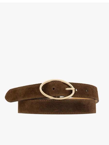 Jasnobrązowy pasek ze skóry welurowej. Brązowe paski Brawo sp. z o.o., bez wzorów, ze skóry, eleganckie. Za 129.99 zł.