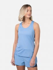 KARI TRAA Top sportowy "Nora 2.0" w kolorze błękitnym rozmiar: XL. Niebieskie koszulki sportowe Kari Traa, bez wzorów, z materiału, bez ramiączek, outdoorowe. Za 66.00 zł.