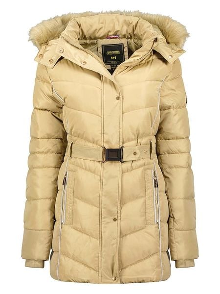 ANAPURNA Płaszcz zimowy w kolorze beżowym rozmiar: M. Brązowe płaszcze ANAPURNA, na zimę, m, bez wzorów, z puchu, bez kaptura. Za 260.99 zł.