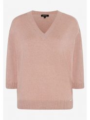 More & More Sweter w kolorze jasnoróżowym rozmiar: 44. Różowe swetry More & More, bez wzorów, ze splotem, bez ramiączek. Za 127.65 zł.