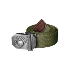 Pasek parciany USMC. Zielone spodnie sportowe HELIKON-TEX, bez wzorów, trekkingowe. Za 59.99 zł.