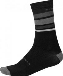 Skarpetki Endura BaaBaa Merino Stripe. Czarne skarpety ENDURA, bez wzorów, z wełny. Za 219.99 zł.