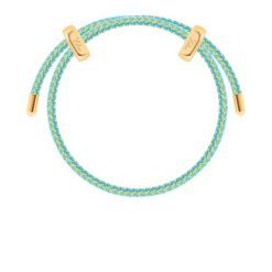 Bransoletka Liana w kolorze jasnoniebieskim ze złotą nitką. Niebieskie bransoletki Lilou, pozłacane. Za 149.00 zł.