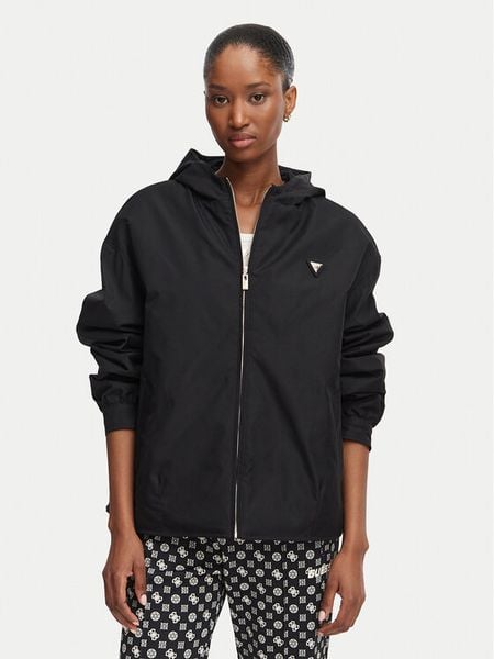 Guess Kurtka przejściowa V6YL11 W2871 Czarny Regular Fit. Czarne kurtki Guess, xl, z aplikacjami, z syntetyku, bez kaptura. Za 552.99 zł.