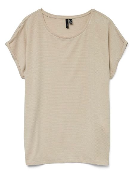 Vero Moda Bluzka w kolorze beżowym rozmiar: L. Brązowe bluzki Vero Moda, l, bez wzorów, z wiskozy, klasyczne, bez kołnierzyka, bez ramiączek. Za 52.42 zł.