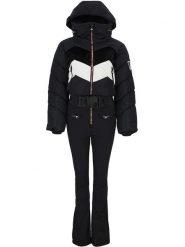 Peak Mountain Kombinezon narciarski "Antiero" w kolorze czarnym rozmiar: XL. Czarne kurtki sportowe Peak Mountain, m, bez wzorów, z tkaniny, bez kaptura, narciarskie. Za 721.37 zł.