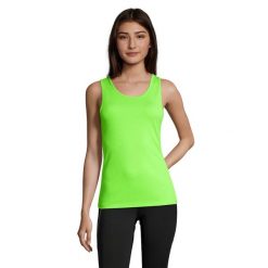 Damski Sportowy Podkoszulek. Zielone koszulki sportowe SOL'S, bez wzorów, bez ramiączek. Za 37.99 zł.