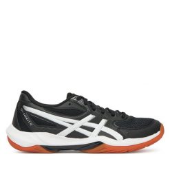 Buty halowe Asics. Czarne obuwie sportowe Asics, bez zapięcia. Za 339.99 zł.
