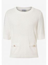 More & More Sweter w kolorze kremowym rozmiar: 40. Brązowe swetry More & More, bez wzorów, bez ramiączek. Za 114.95 zł.